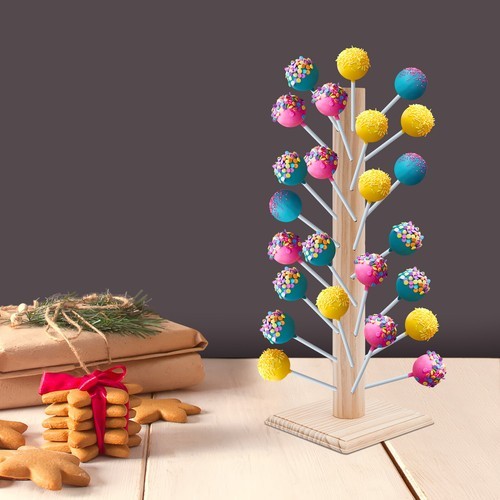 Log farbe lollipop halter - log,