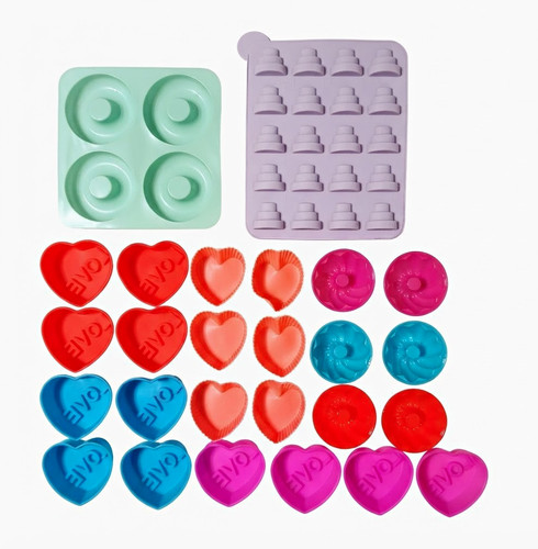 Silikon backformen set - silikon,