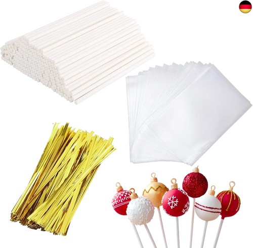 300 stück cake pop - stück, stiele